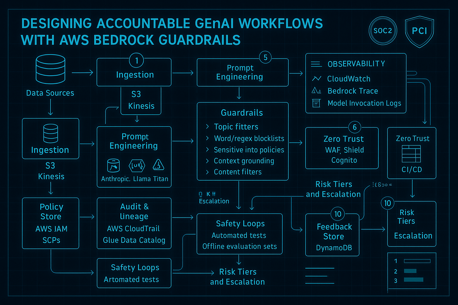 Designing Accountable GenAI Workflows with AWS Bedrock Guardrails