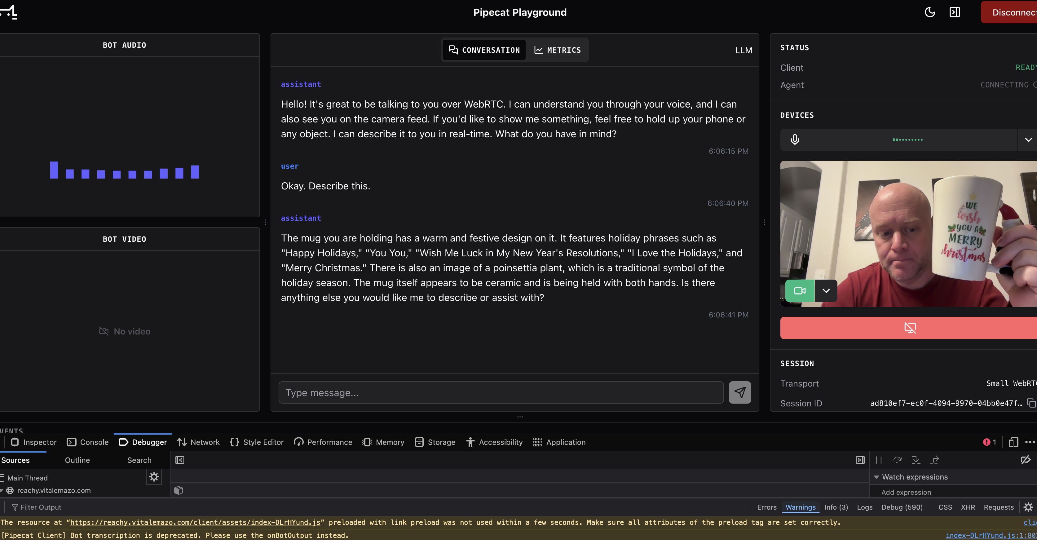 Vision Object Description
